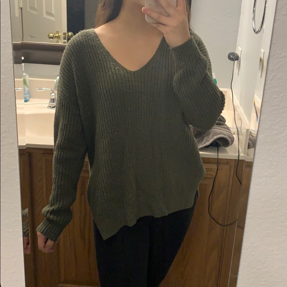 Green sweater